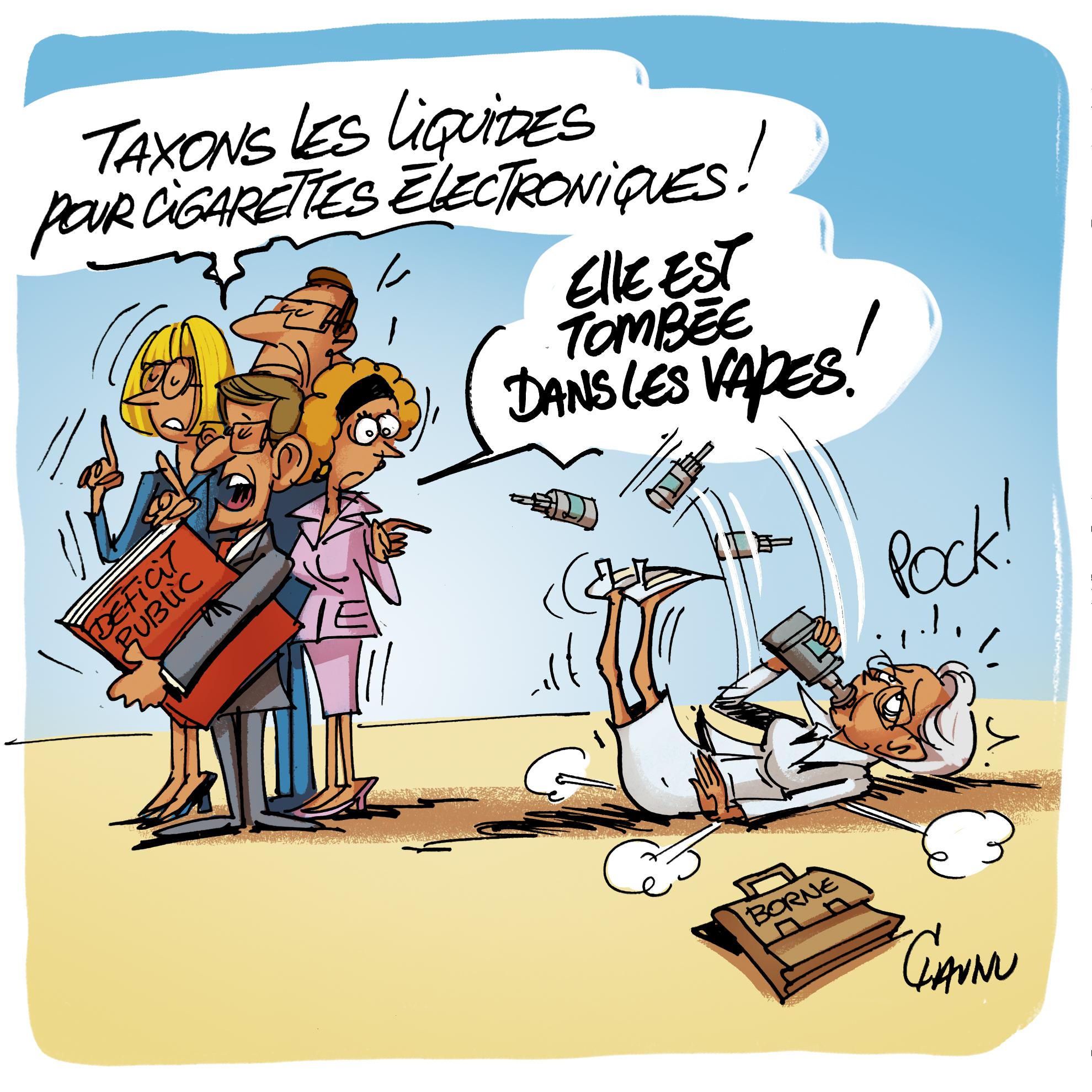 elfbar nachfüll pod läuft aus L'actualité vue par Chaunu : La taxe « anti-vape » donne des sueurs froides  à Elisabeth Borne