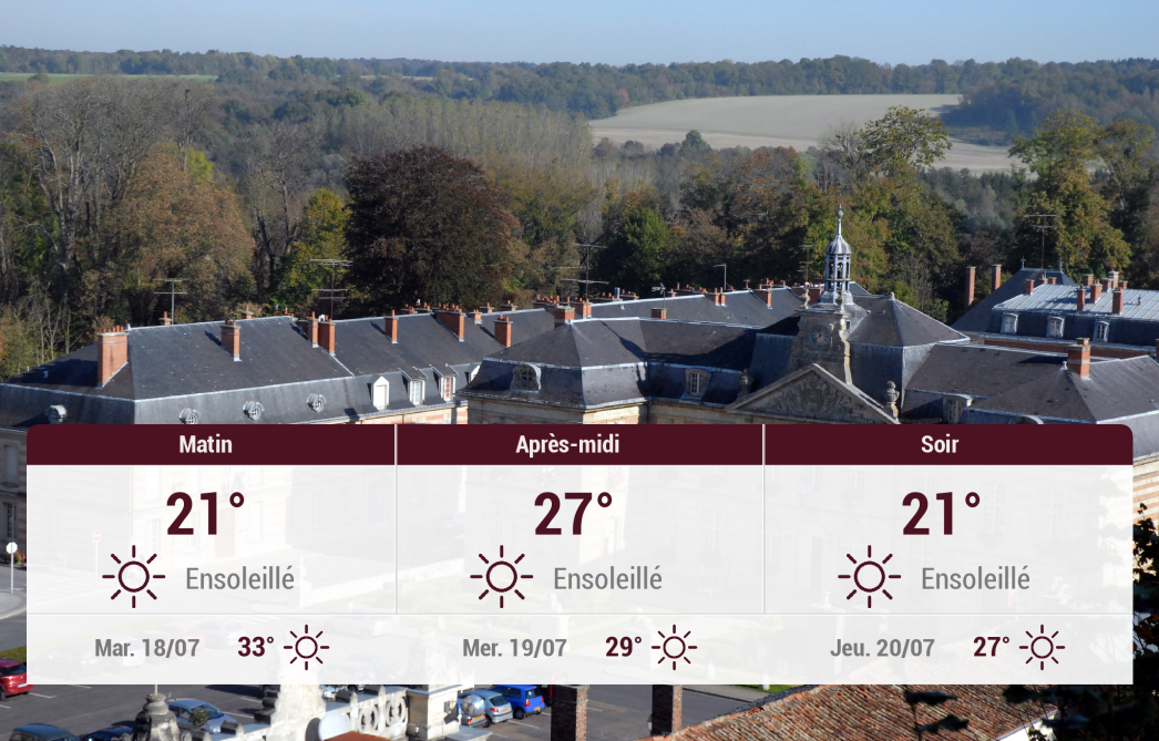 SainteMénehould et ses environs météo du lundi 17 juillet