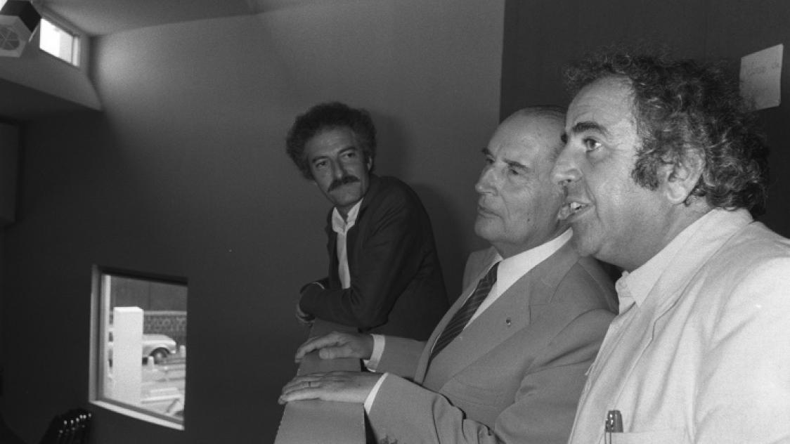 Le président François Mitterrand et l