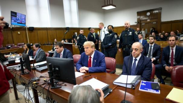 Donald Trump au tribunal de New York, le 30 Avril 2024