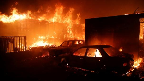 Incendie à Viña del Mar, au Chili, le 2 février 2024