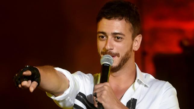 Le chanteur marocain Saad Lamjarred lors du festival international de Carthage, le 30 juillet 2016 en Tunisie