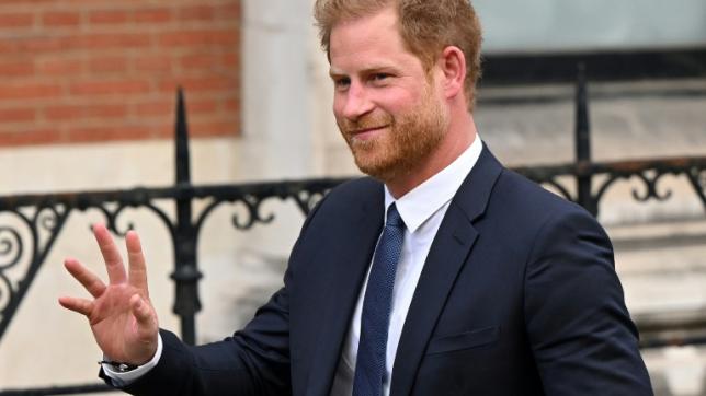 Le prince Harry à la sortie de la Haute-Cour de Londres, le 27 mars 2023
