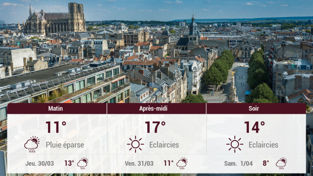Reims et ses environs : météo du mercredi 29 mars