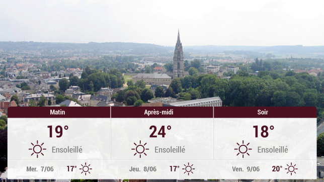 Soissons et ses environs : météo du mardi 6 juin