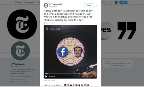Une Amitie Que Personne N A Demandee Quand Le New York Times Humilie Facebook Pour Son Anniversaire Une Amitie Que Personne N A Demandee Quand Le New York Times Humilie Facebook Pour Son Anniversaire