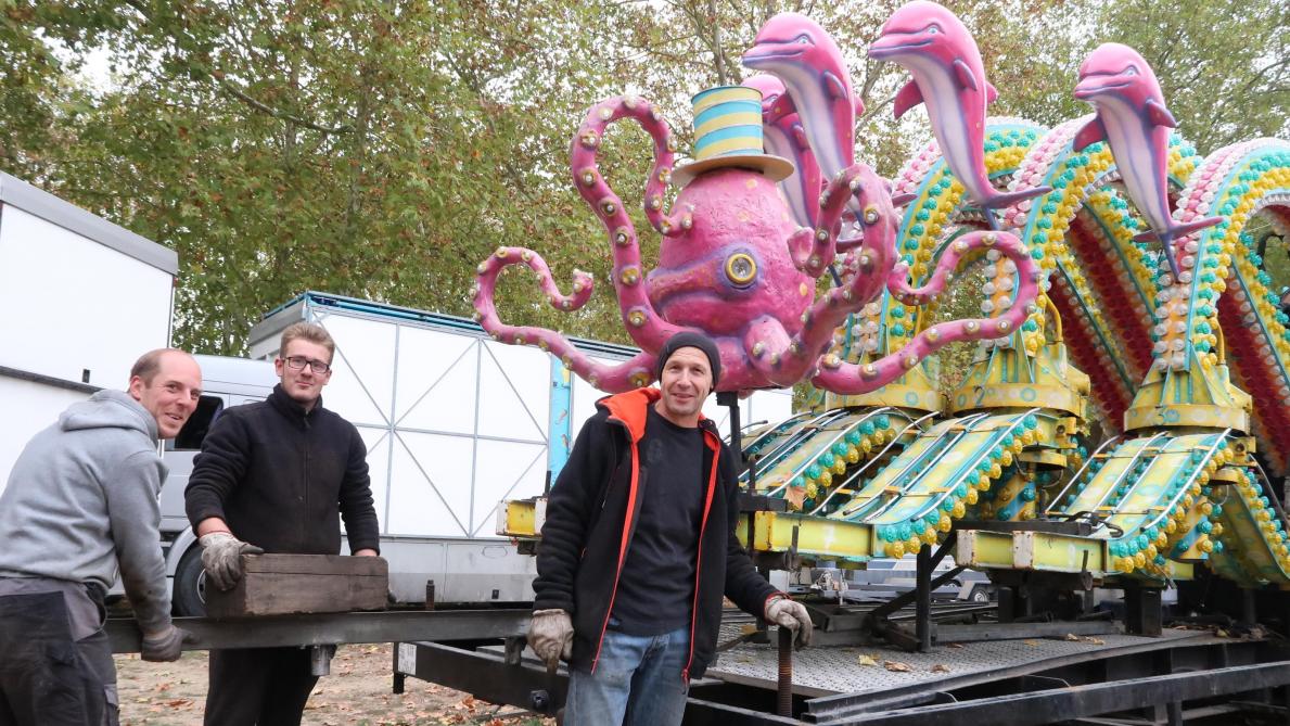 Les manèges de la foire SaintMartin sont arrivés sur la Mail à Soissons