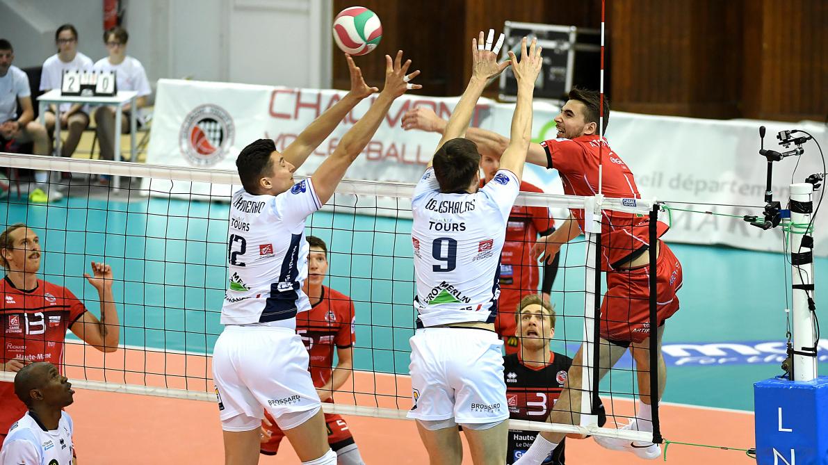 Volley-ball (Ligue A). Chaumont battu par Tours à Reims lors du premier