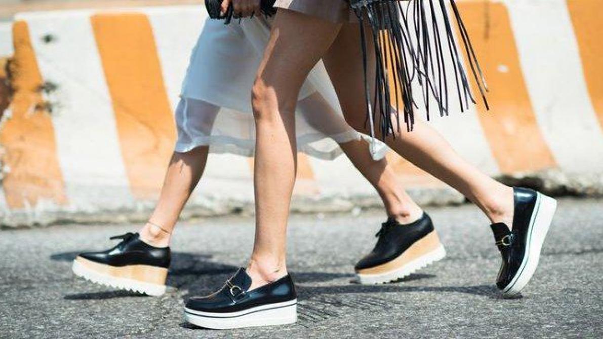 Chaussure avec semelle epaisse