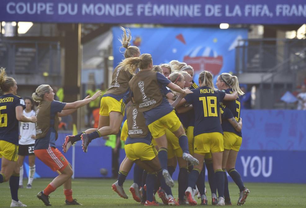 Football Coupe Du Monde Feminine La Suede Envoie L Allemagne Au Tapis