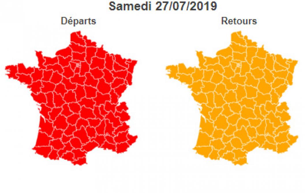 Departs En Vacances Bison Fute Voit Rouge Samedi Et Orange Dimanche