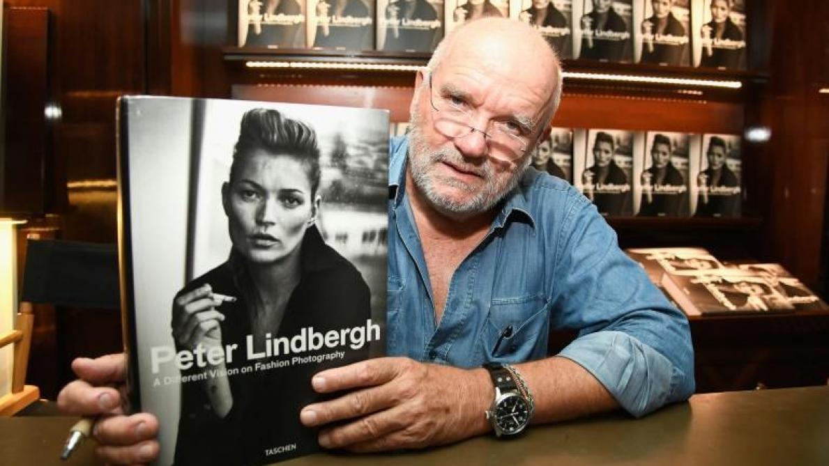 Peter Lindbergh lors de la publication d'un de ses livres en septembre 2016 à Los Angeles