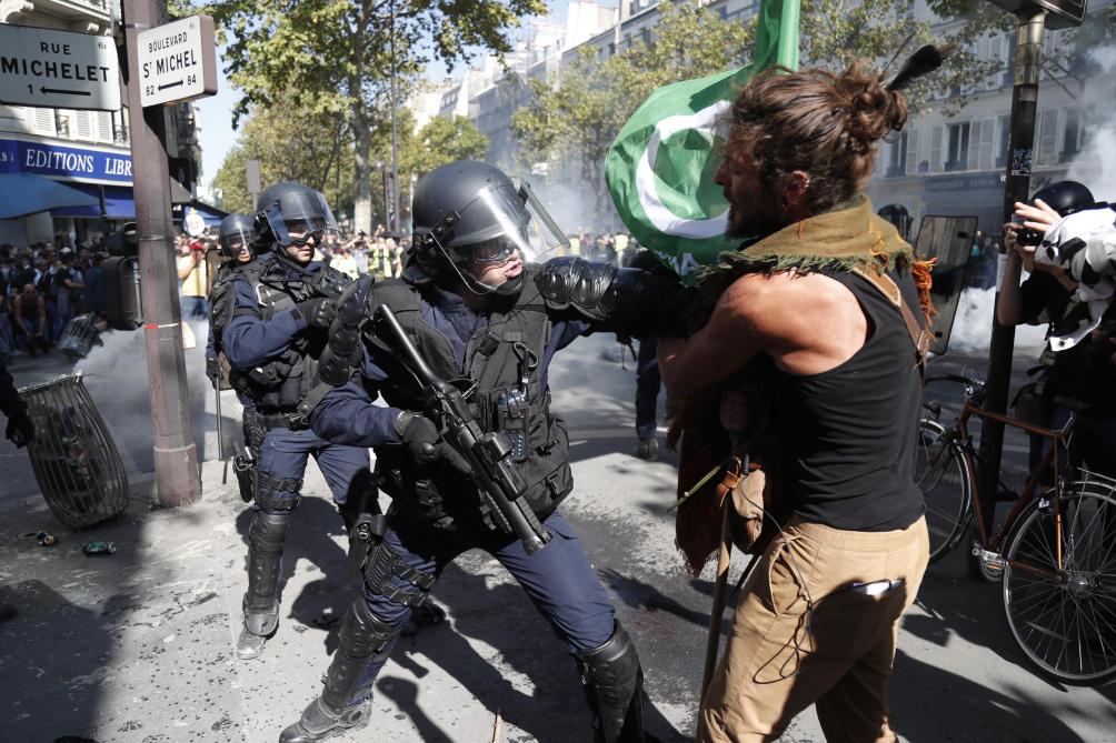 Environ 7 500 membres des forces de l’ordre ont été mobilisés à Paris pour encadrer les manifestations