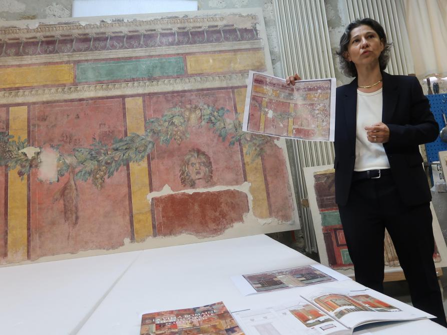 Des peintures romaines exceptionnelles restaurées à Soissons