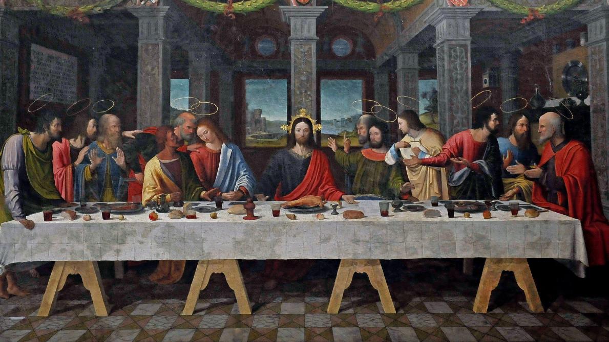 Une copie de «La Cène» de Léonard de Vinci à la cathédrale de Troyes Une copie de «La Cène» de Léonard de Vinci à la cathédrale de Troyes