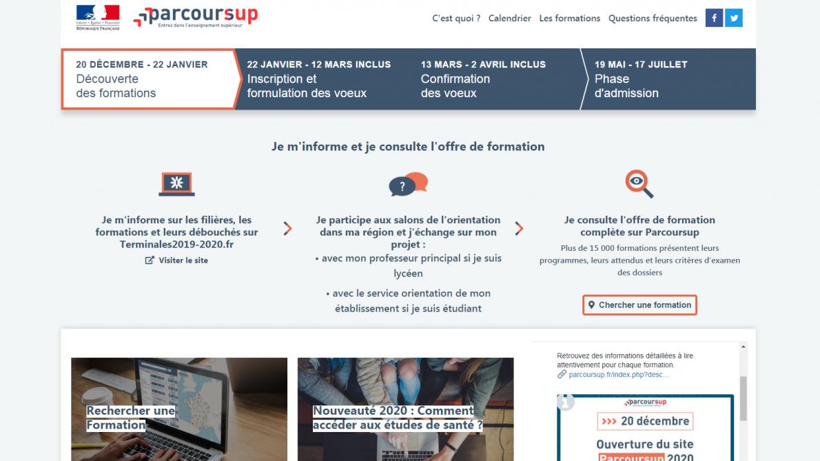 Le Site D Information Parcoursup 2020 Est Ouvert Quelles