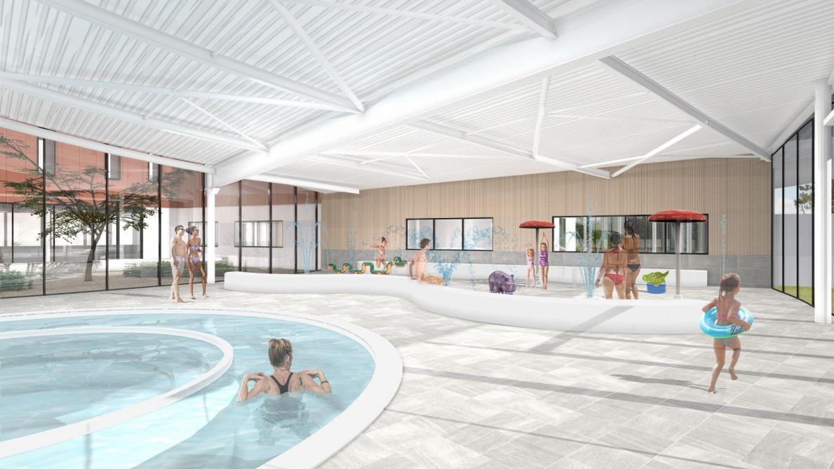 la premiere pierre du centre aquatique de vitry le francois est posee