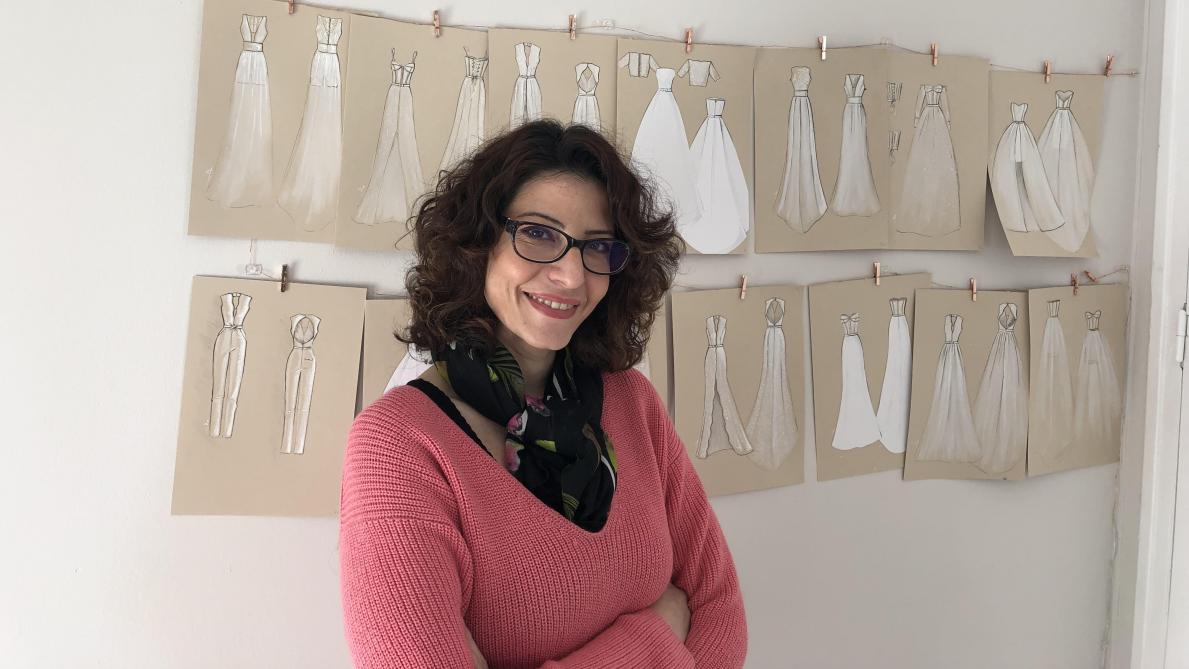 Saint Julien Les Villas Sally Shihabi Confectionne La Plus Belle Robe De Votre Vie