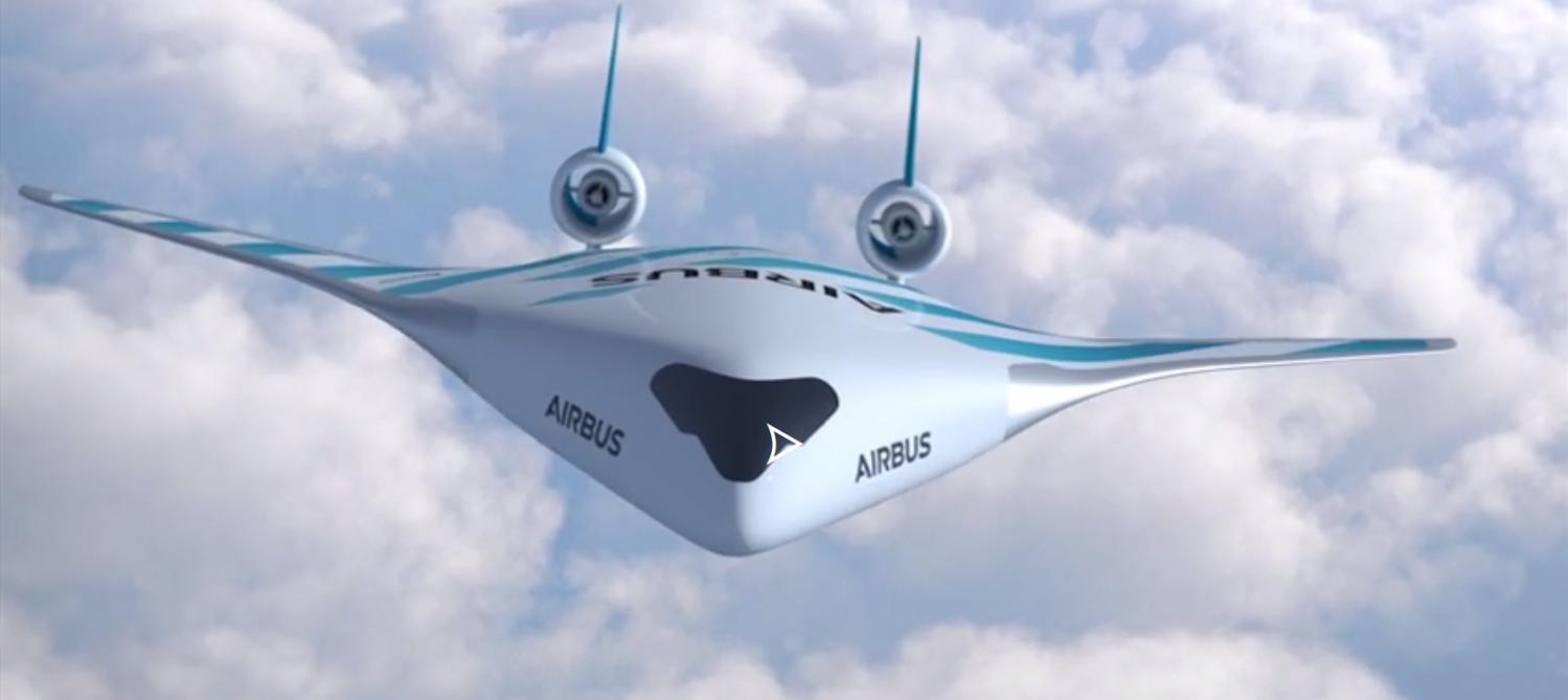Videos Une Aile Volante L Avion Du Futur Devoile Par Airbus