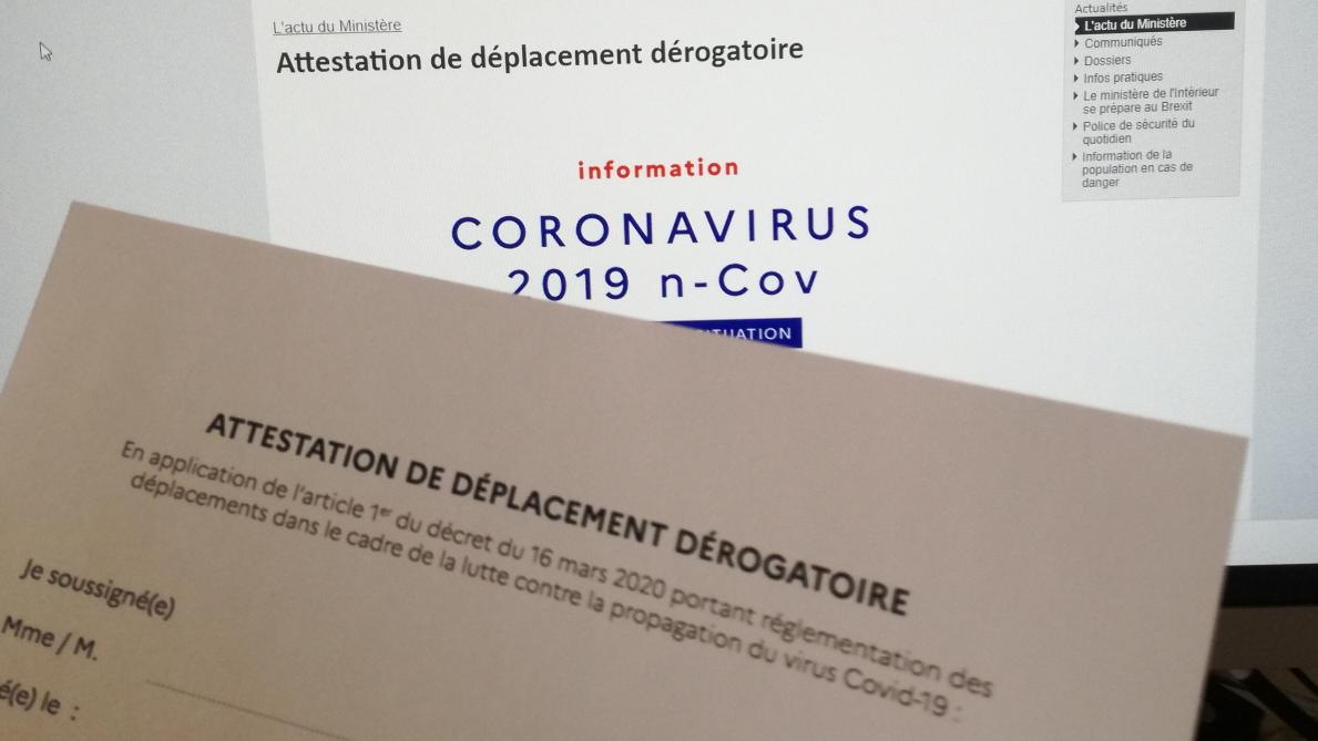 Coronavirus Voila L Attestation Qui Permet De Sortir De Chez