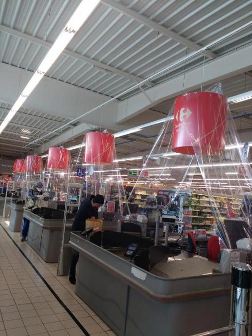 Witry Les Reims Des Ecrans De Protection Improvises A Carrefour