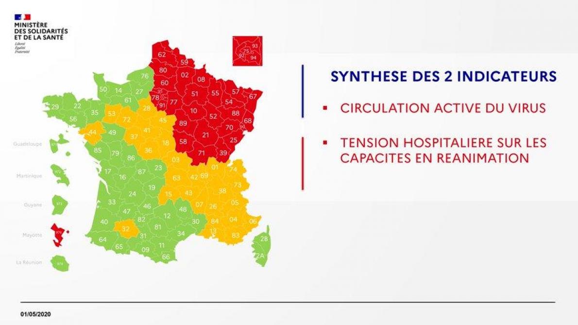 Carte Du Deconfinement Voici Celle Actualisee Ce 1er Mai
