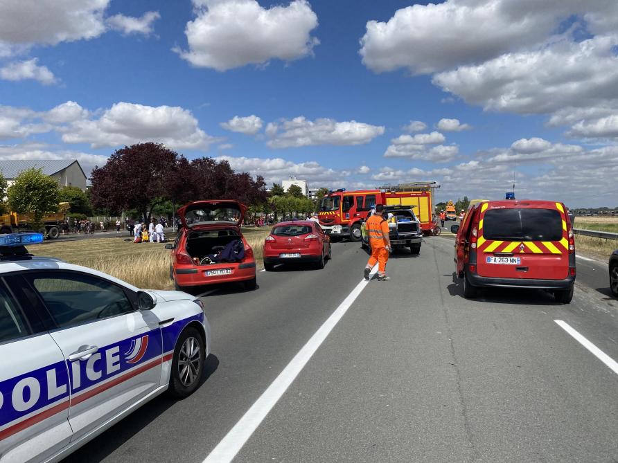 La RN 2 est coupée dans les deux sens de circulation