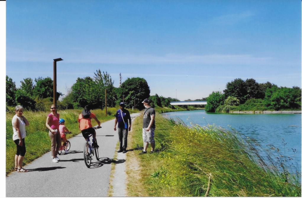 Hier/aujourd’hui à Reims le pont de Courcelles sur le canal de 1913 à