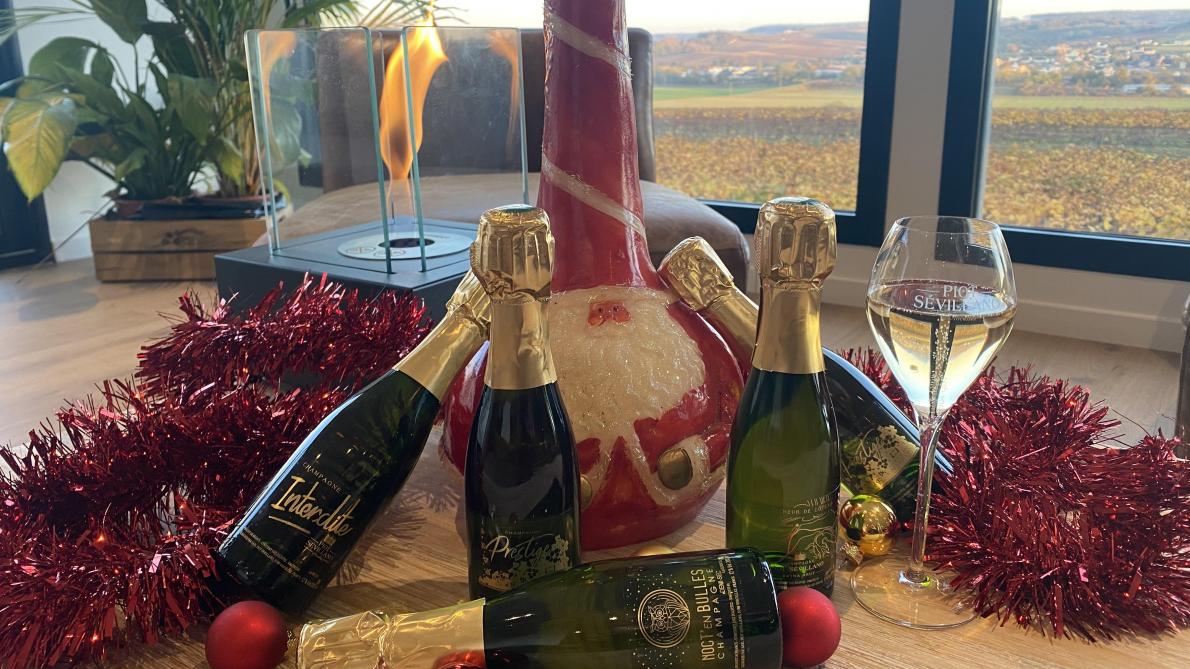 Le Champagne Piot Sevillano Lance Son Calendrier De L Avent Avec Des Quarts De Bouteilles calendrier de l avent champagne 2021