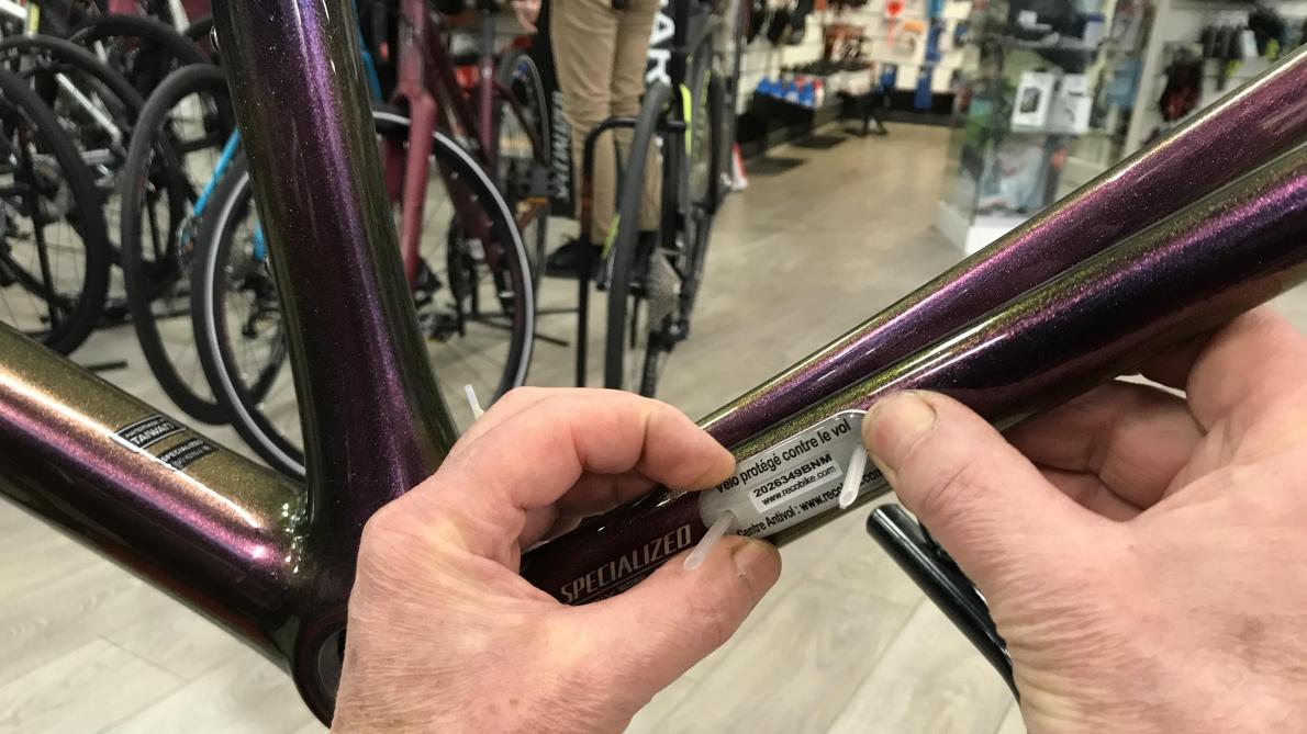 Marquage vélo decathlon
