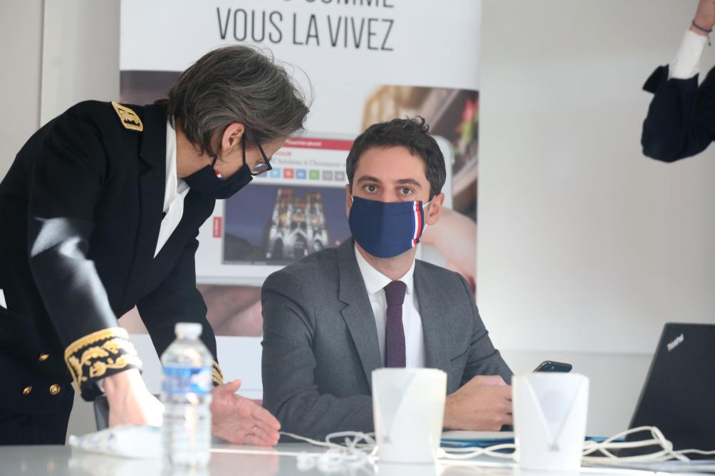 Le Porte Parole Du Gouvernement Gabriel Attal Face Aux Lecteurs De L Union L Ardennais On Fait Tout Pour Eviter De Reconfiner