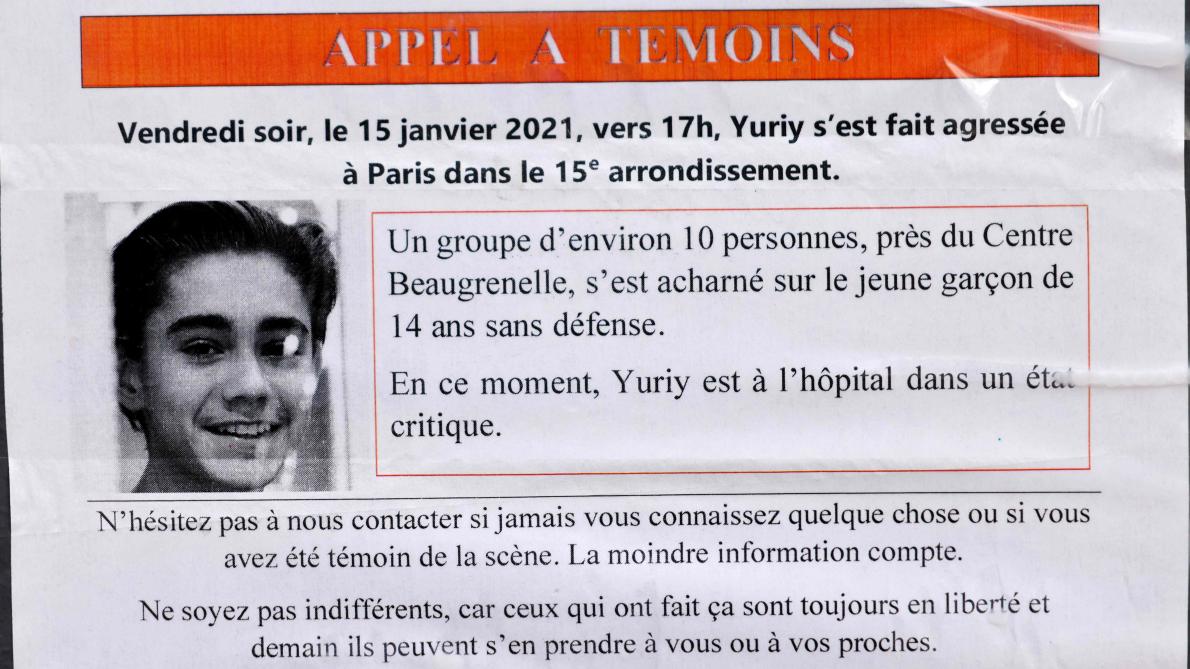 Passage à tabac de Yuriy: un 10e jeune en garde à vue