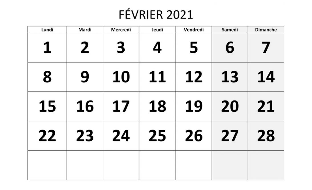 Calendrier Du Moi De Novembre 2022