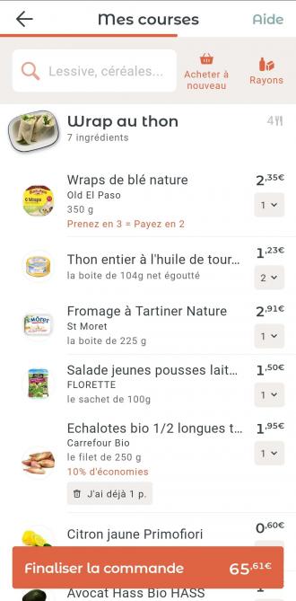 Liste de courses