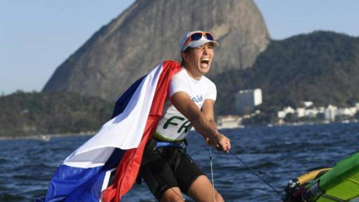 Voile La Veliplanchiste Charline Picon En Bronze Aux Mondiaux