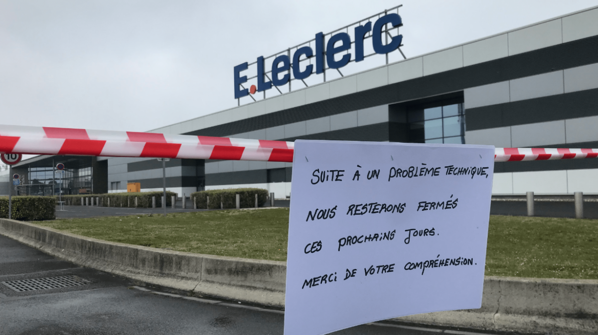Prive D Electricite A Cause D Un Incendie L Hypermarche Leclerc De Saint Brice Courcelles Ferme Ce Jeudi Prive D Electricite A Cause D Un Incendie L Hypermarche Leclerc De Saint Brice Courcelles Ferme Ce Jeudi