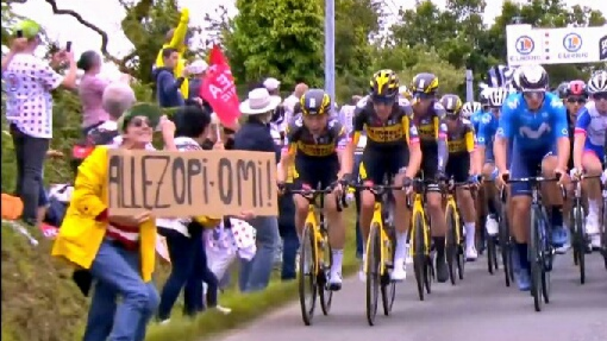 Chute du peloton tour de france