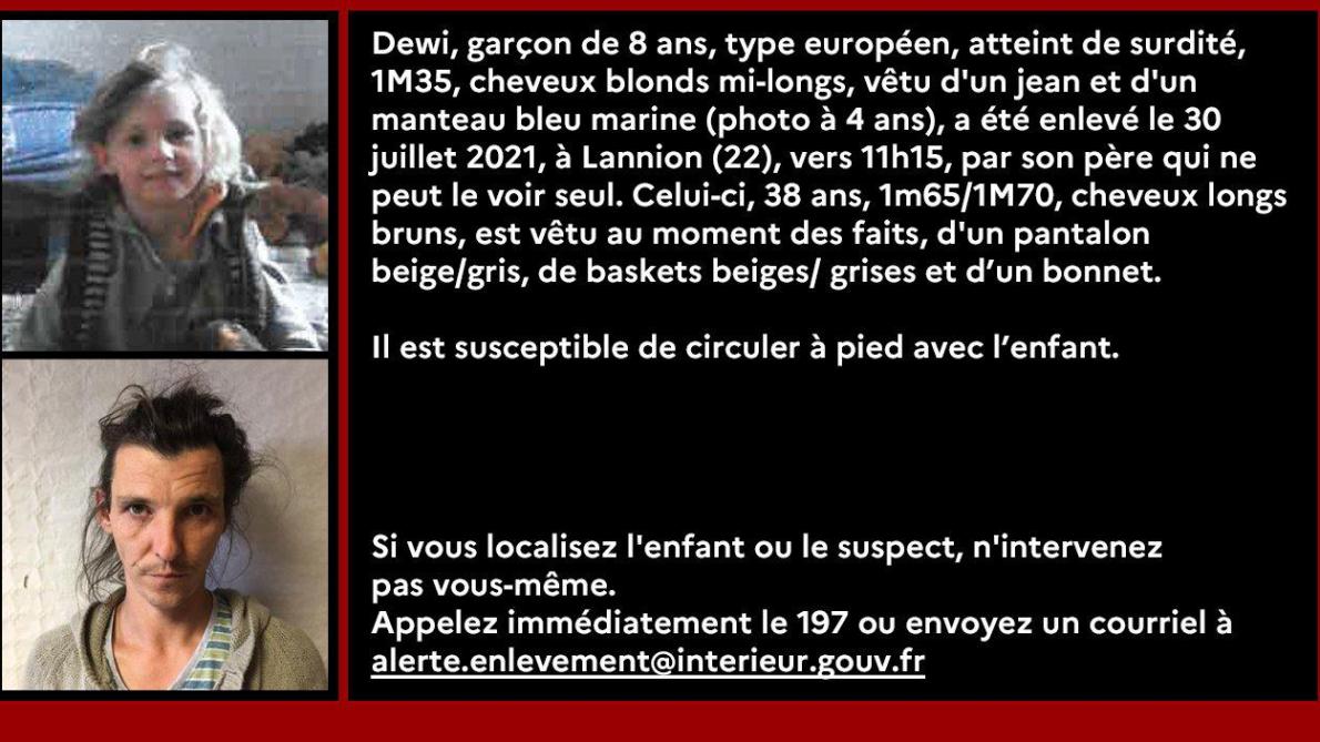 Fin De L Alerte Enlevement Lancee Pour Un Enfant De Huit Ans Disparu A Lannion Dans Les Cotes D Armor Fin De L Alerte Enlevement Lancee Pour Un Enfant De Huit Ans Disparu A Lannion Dans Les Cotes D Armor
