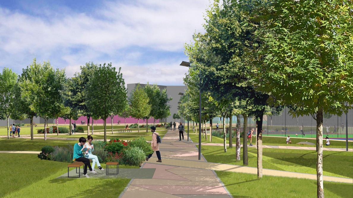 le futur parc du verbeau va prendre forme a chalons en champagne