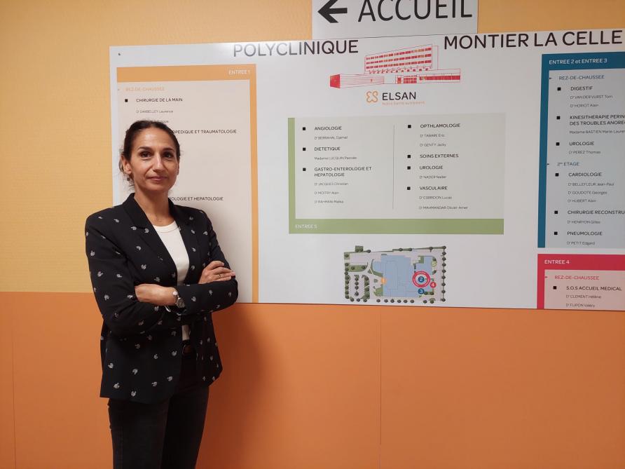 Marie Grand, the new director of the Polyclinic Montier-la-Celle in Saint-André-les-Vergers.