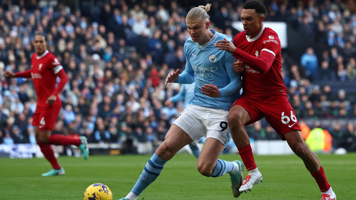 Football Championnat d’Angleterre. Manchester City et Liverpool se