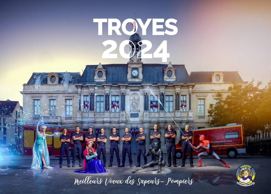 Découvrez le calendrier décalé des pompiers de Troyes pour la nouvelle année