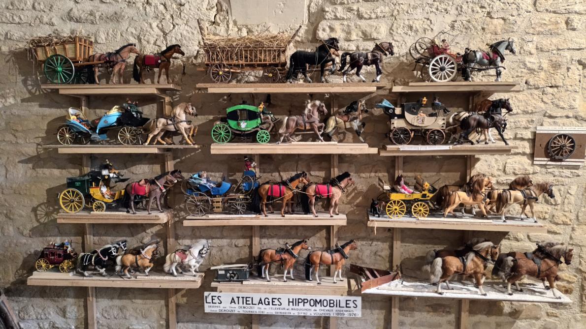 Miniature Calèche Argent 800‰ Cendrillon - Chevaux Et Roues Mobiles