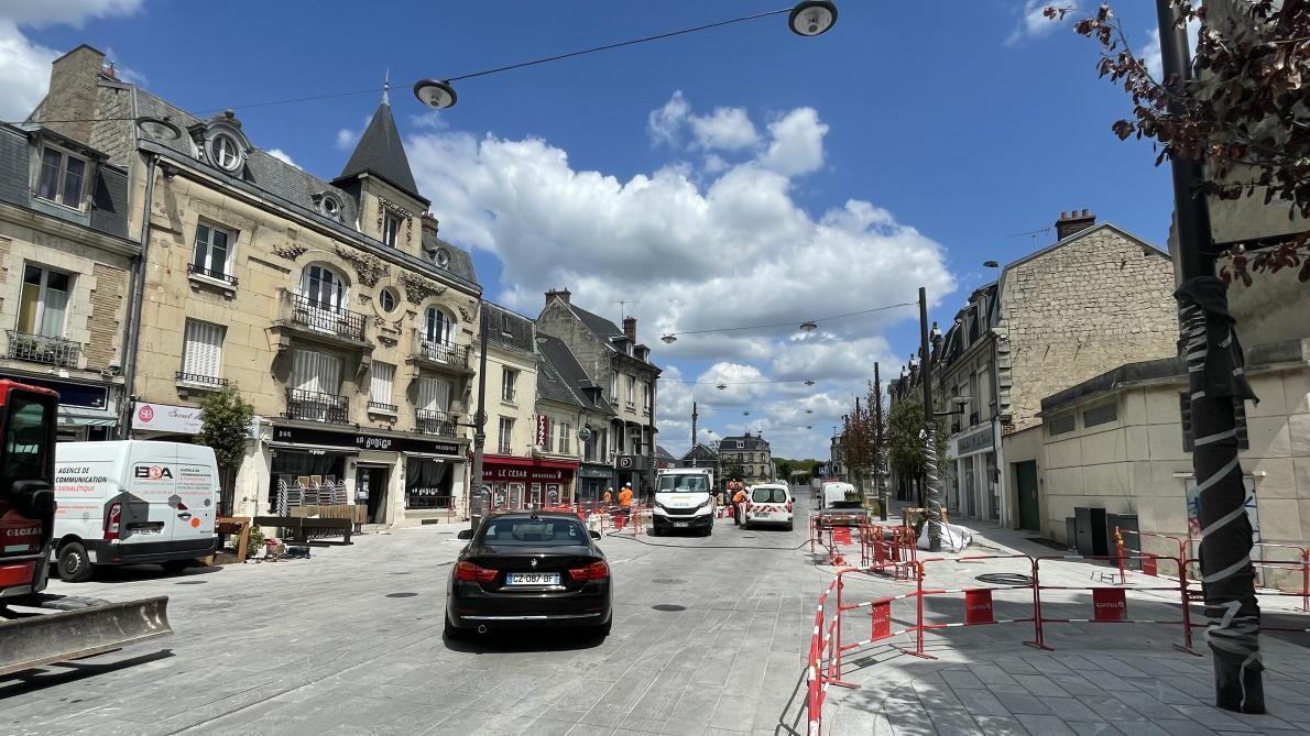 À Soissons, la nouvelle rue de la Bannière sera bien prête pour le samedi 21 juin, lors de la fête de la musique