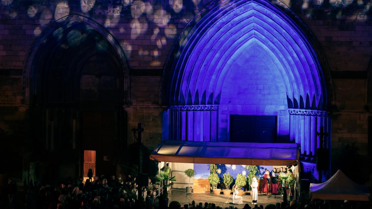 La cathédrale de Soissons s’illumine pour la cinquième édition du spectacle de Noël