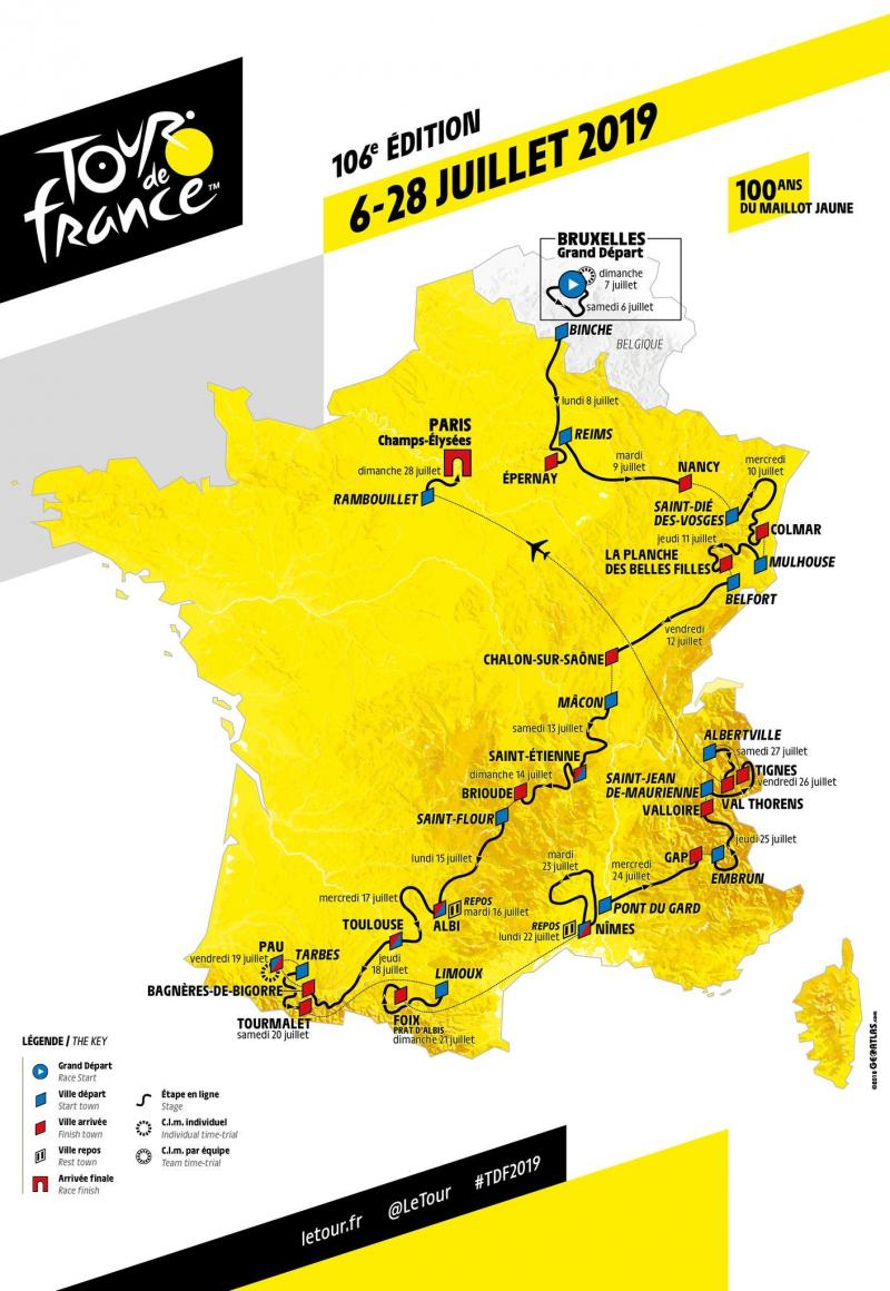 Cartes Le Tour De France 19 Passera Par Reims Et Epernay Cartes Le Tour De France 19 Passera Par Reims Et Epernay