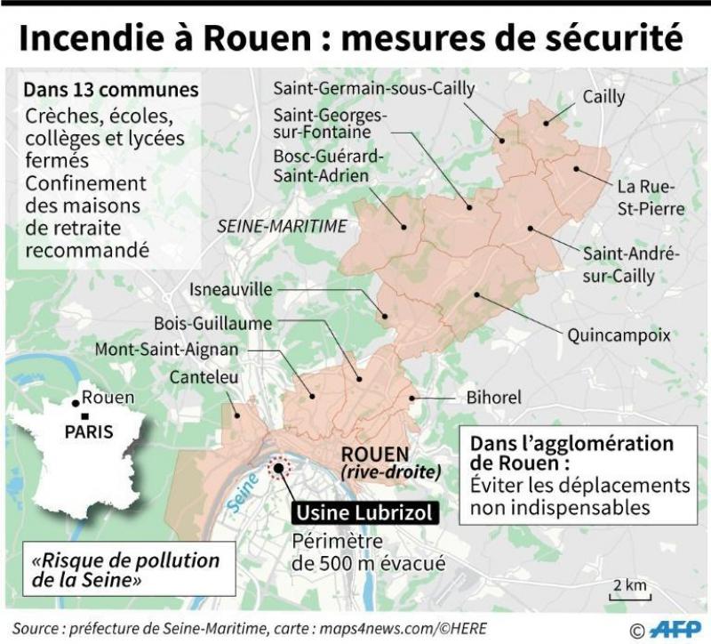 Incendie De L Usine Lubrizol A Rouen Feu Maitrise Les Habitants De Retour Chez Eux Incendie De L Usine Lubrizol A Rouen Feu Maitrise Les Habitants De Retour Chez Eux