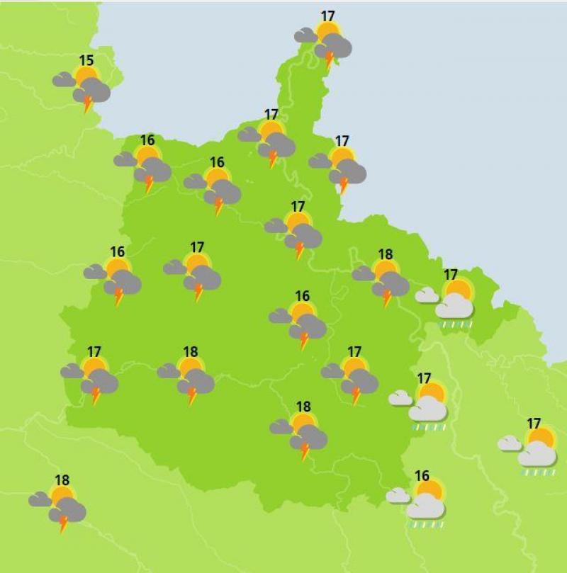 Meteo La Pluie Et Les Orages De Retour Dans La Marne L Aisne Et Les Ardennes