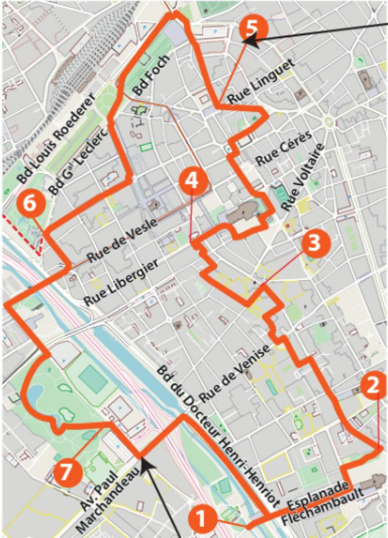Randonnée Balade à Reims pour découvrir les histoires des squares de Reims Randonnée Balade à Reims pour découvrir les histoires des squares de Reims