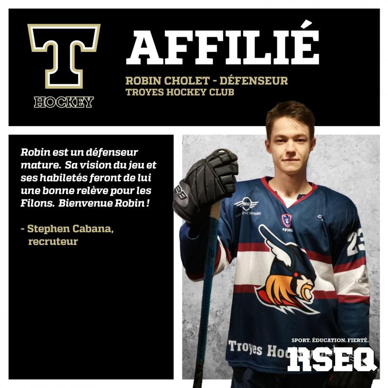 Robin Cholet, formé au Troyes Hockey Club, va avoir la chance de vivre une expérience unique, dans le berceau du hockey sur glace mondial.